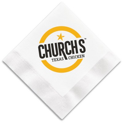 2-Ply White Beverage Napkin - High Line